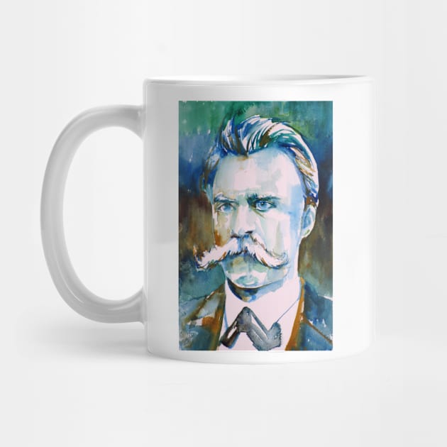 FRIEDRICH NIETZSCHE - watercolor portrait by lautir